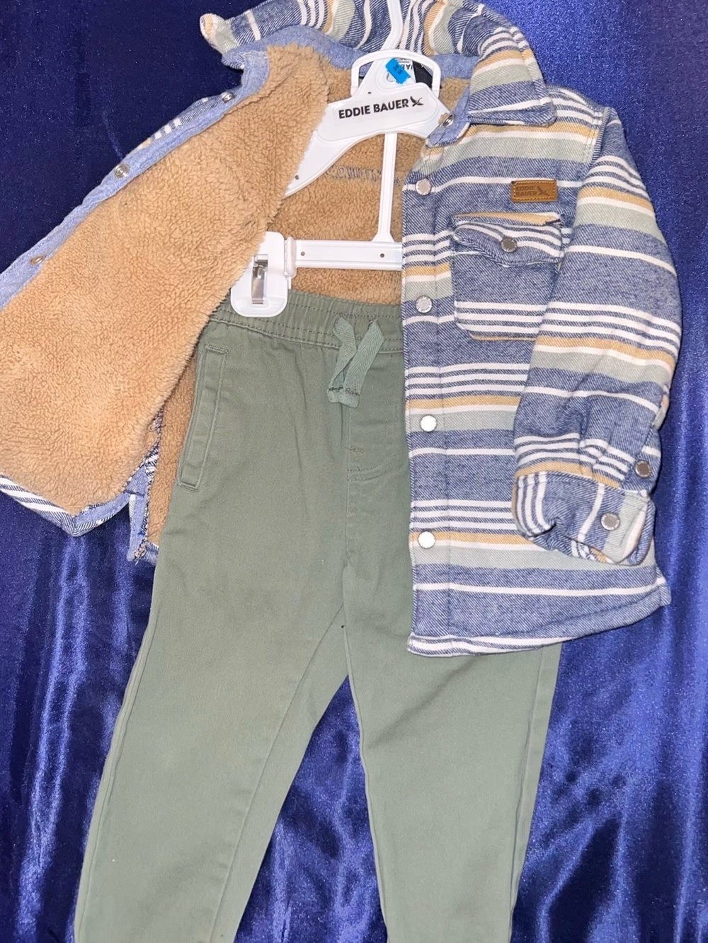 Eddie Bauer Olive Green Kids Jogger Pants | 24M